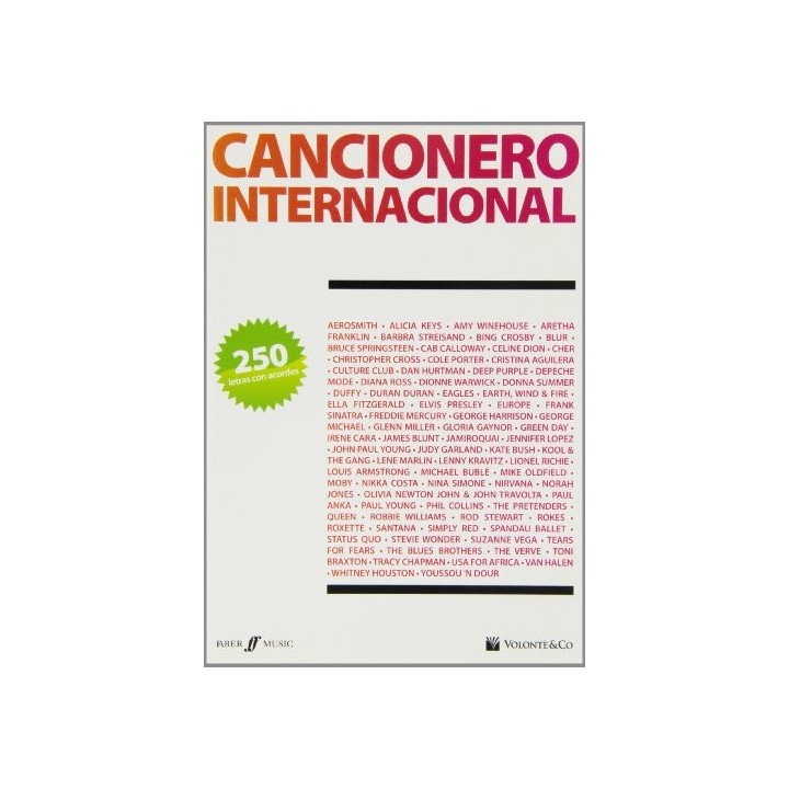 Cancionero Internacional. 250 Letras Con Acordes